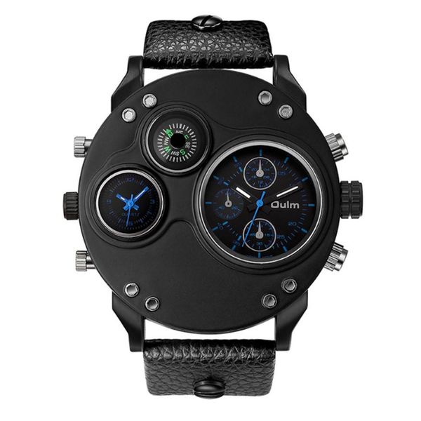 oulm brand smooth luster celebrity quality trendy quartz watch compass mens watches dual time zone large dial masculine wristwatches233l, Slivery;brown
oulm brand smooth luster celebrity quality trendy quartz watch compass mens watches dual time zone large dial masculine wristwatches233l, Slivery;brown