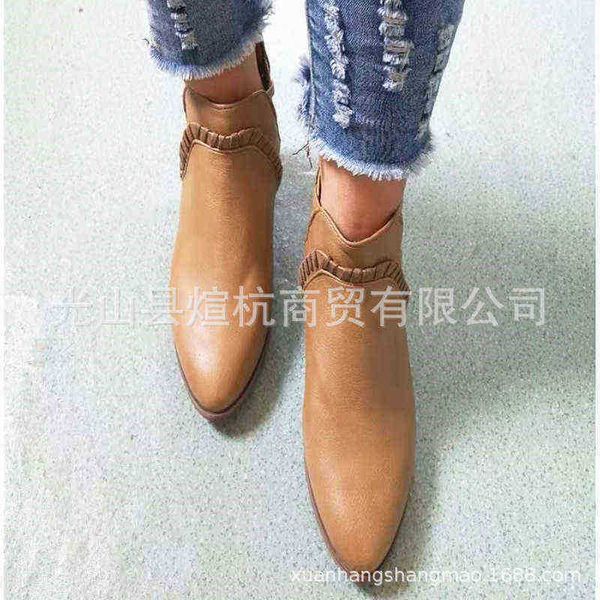 women boots large v shaped women's hand woven new pointed short 07091011, Black
women boots large v shaped women's hand woven new pointed short 07091011, Black