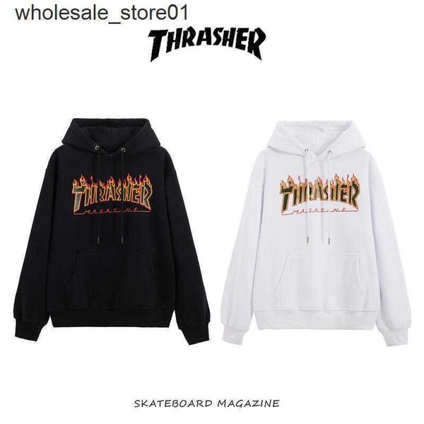 men's hoodies designer sweatshirts skateboard thrasher black flame letter printed basic men's women's hooded plush sweater
men's hoodies designer sweatshirts skateboard thrasher black flame letter printed basic men's women's hooded plush sweater