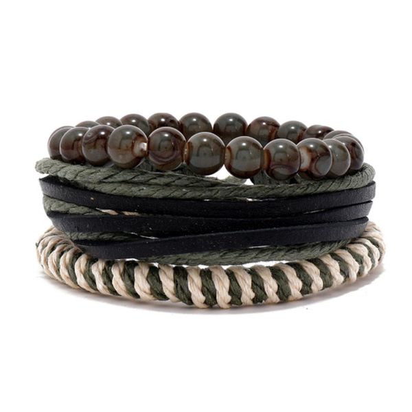 rope leather handmade braided glass beadsed charm bracelets set for men women party decor bangle jewelry, Golden;silver
rope leather handmade braided glass beadsed charm bracelets set for men women party decor bangle jewelry, Golden;silver