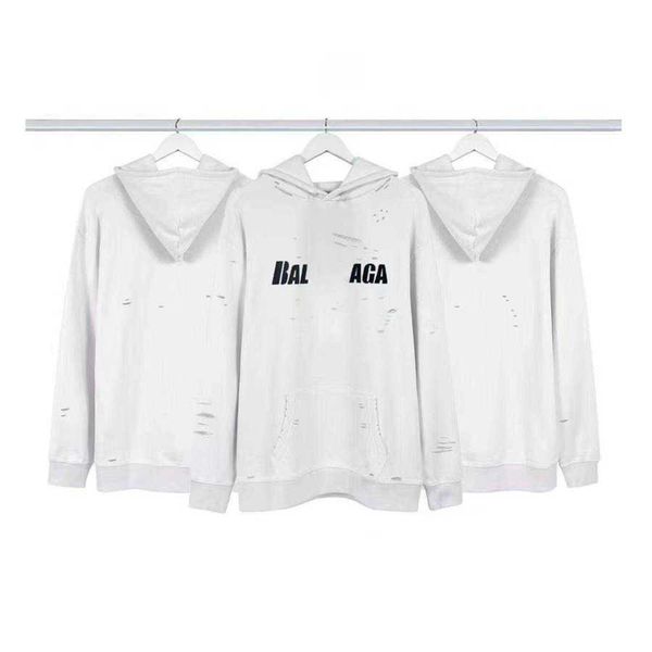 fashion brand designer hoodies paris hole tearing washed chest letter print loose pullover sweatshirts white balanciagas, Black
fashion brand designer hoodies paris hole tearing washed chest letter print loose pullover sweatshirts white balanciagas, Black
