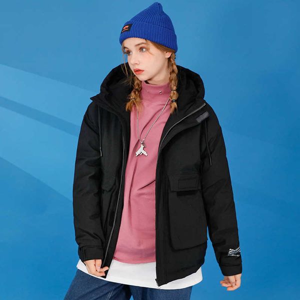 new down jacket 2022 for men and women couples large thickened hooded overalls, Black
new down jacket 2022 for men and women couples large thickened hooded overalls, Black