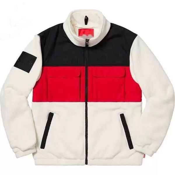 designer men's color matching warm jacket windbreaker women's zipper woolen jackets fashion white pocket sweater, Black;brown
designer men's color matching warm jacket windbreaker women's zipper woolen jackets fashion white pocket sweater, Black;brown