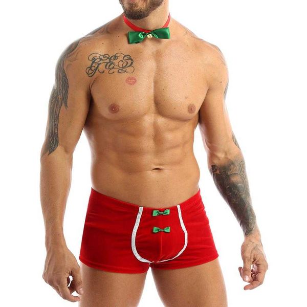 set men gay underwear panties velvet christmas santa lingerie set cosplay costume front bulge pouch boxer shorts with bowtie t221103, Red;black
set men gay underwear panties velvet christmas santa lingerie set cosplay costume front bulge pouch boxer shorts with bowtie t221103, Red;black