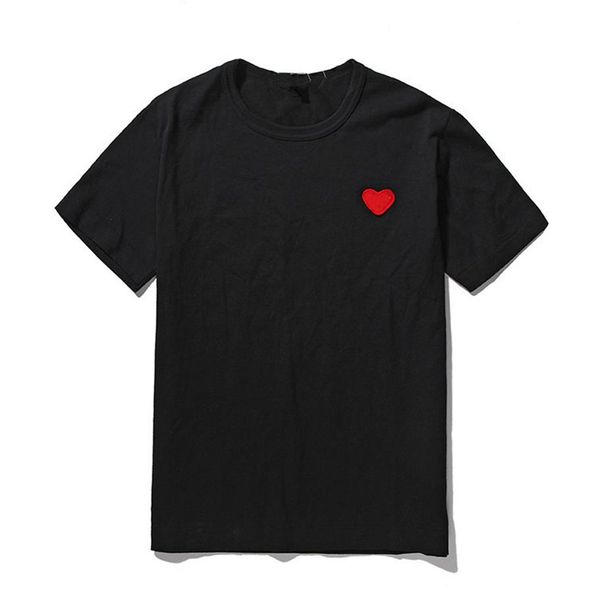 fashion mens play t shirt designer red heart shirt commes casual women shirts des badge garcons high quanlity tshirts cotton embro193v, White;black
fashion mens play t shirt designer red heart shirt commes casual women shirts des badge garcons high quanlity tshirts cotton embro193v, White;black