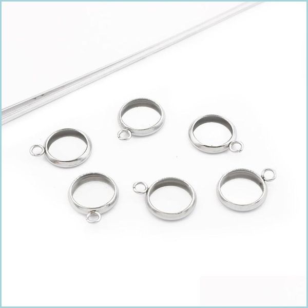 other 30pcs stainless steel charms 8mm/10mm round blank tray bezel setting pendant for diy earring bracelet jewelry making accessori dhsug, Blue;slivery
other 30pcs stainless steel charms 8mm/10mm round blank tray bezel setting pendant for diy earring bracelet jewelry making accessori dhsug, Blue;slivery