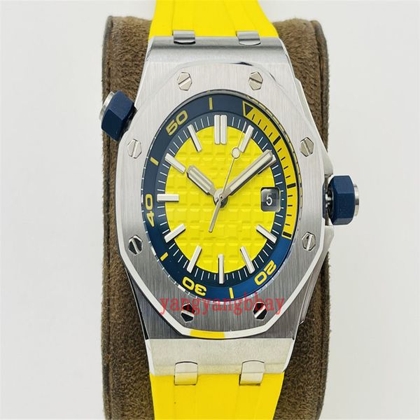 elling uality watches 42mm diver 15710 t stainless steel bracelet transparent asia 2813 movement mechanical automatic mens men's watch, Slivery;brown
elling uality watches 42mm diver 15710 t stainless steel bracelet transparent asia 2813 movement mechanical automatic mens men's watch, Slivery;brown