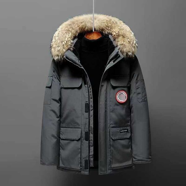 men's down parkas canada winter work clothes jacket outdoor thickened fashion warm keeping couple live broadcast canadian goose hoodie7, Black
men's down parkas canada winter work clothes jacket outdoor thickened fashion warm keeping couple live broadcast canadian goose hoodie7, Black