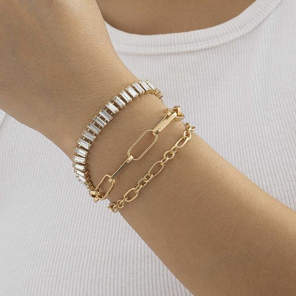 jewelry hip hop punk personality hollow out metal chain bracelet versatile rhinestone quality bracelet girl, Black
jewelry hip hop punk personality hollow out metal chain bracelet versatile rhinestone quality bracelet girl, Black