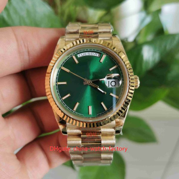 gm factory mens watch better quality watches 40mm 18238 president green dail 18k yellow gold sapphire cal.3255 movement mechanical automatic, Slivery;brown
gm factory mens watch better quality watches 40mm 18238 president green dail 18k yellow gold sapphire cal.3255 movement mechanical automatic, Slivery;brown