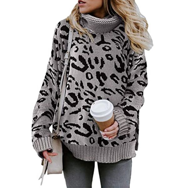 qnpqyx new women turtleneck sweaters autumn winter pull jumpers casual leopard warm sweaters female oversized sweater pullovers, White;black
qnpqyx new women turtleneck sweaters autumn winter pull jumpers casual leopard warm sweaters female oversized sweater pullovers, White;black