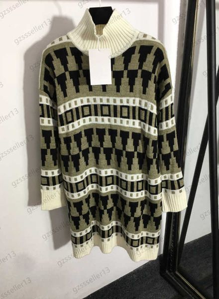 brand womens casual dresses plaid jacquard pattern long sleeves maxiskit color matching collar knit dress literary style women clothing 1970, Black;gray
brand womens casual dresses plaid jacquard pattern long sleeves maxiskit color matching collar knit dress literary style women clothing 1970, Black;gray