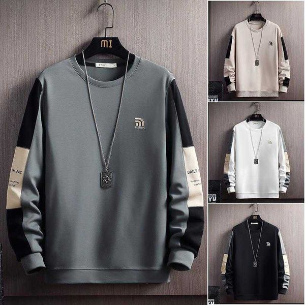 men's sweater casual fashion brand autumn 2022 version loose round neck men clothing, Black
men's sweater casual fashion brand autumn 2022 version loose round neck men clothing, Black
