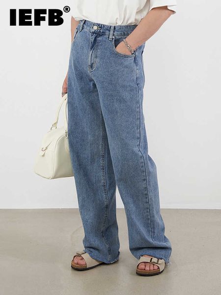 men's jeans iefb retro washed versatile loose straight men jeans 2022 korean style fashion wide leg vintage high street male trousers t, Blue
men's jeans iefb retro washed versatile loose straight men jeans 2022 korean style fashion wide leg vintage high street male trousers t, Blue