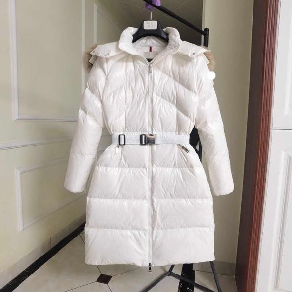 women's down jacket embroidered badge coat twill designer long wool collar women's winter jacket coat, Black
women's down jacket embroidered badge coat twill designer long wool collar women's winter jacket coat, Black