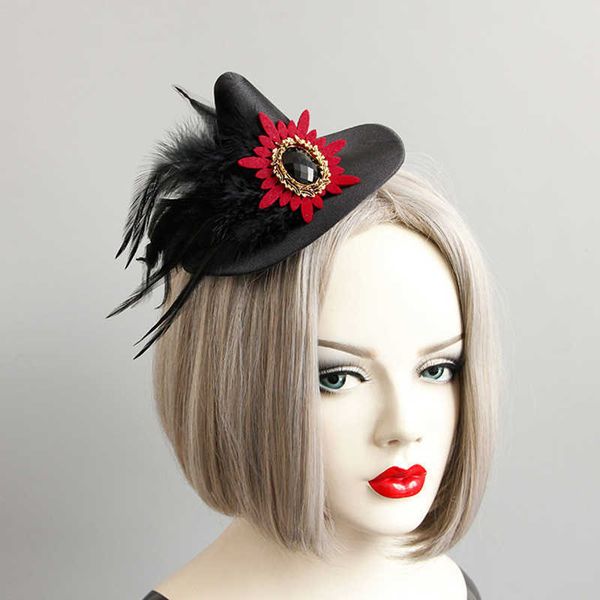 black feather witch hair accessories halloween party charcoal gemstone witch fascinators hat stage drama show hats, Golden;white
black feather witch hair accessories halloween party charcoal gemstone witch fascinators hat stage drama show hats, Golden;white