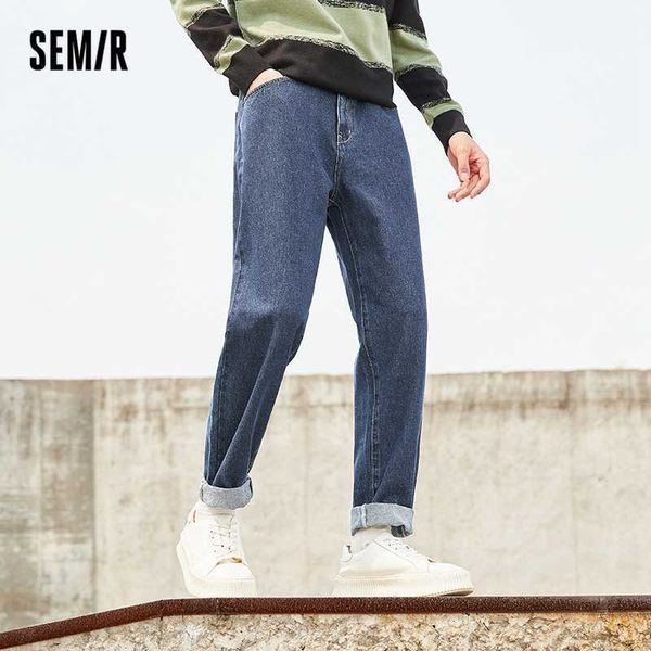 men's jeans semir jeans men solid retro hong kong style slim feet man 2021 new washed demin pants trend ins t221102, Blue
men's jeans semir jeans men solid retro hong kong style slim feet man 2021 new washed demin pants trend ins t221102, Blue