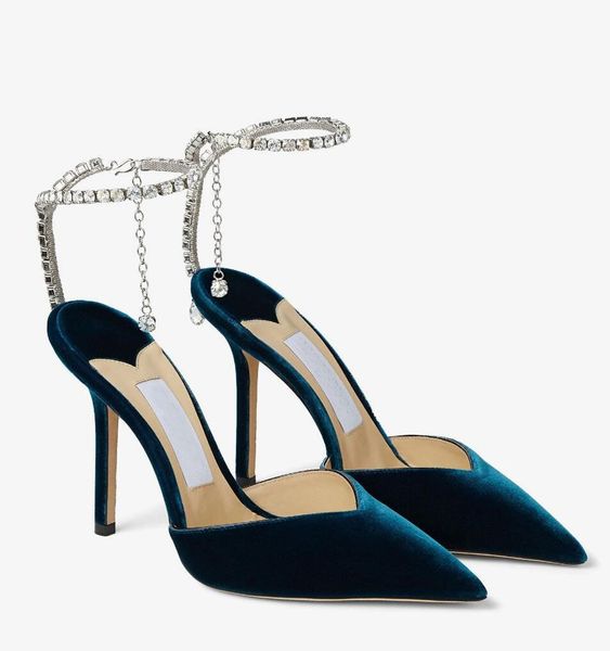 elegant women dress shoes sandal luxury designer saeda high heels white stain sandals wedding party shoe pumps pointy toe crystal strap heel, Black
elegant women dress shoes sandal luxury designer saeda high heels white stain sandals wedding party shoe pumps pointy toe crystal strap heel, Black