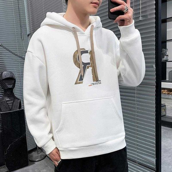 sweater coat hooded loose autumn and winter men's thickening style versatile handsome boy men, Black
sweater coat hooded loose autumn and winter men's thickening style versatile handsome boy men, Black