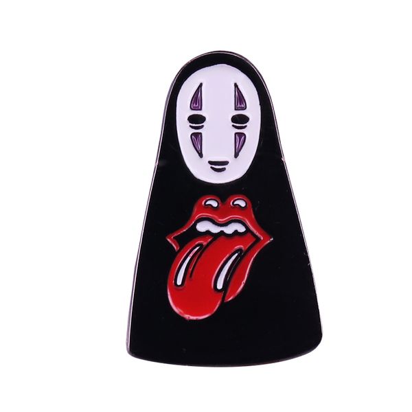 band icon on coat of no face man enamel pin japanese cartoon uk rock music inspired brooch for fans badge, Blue
band icon on coat of no face man enamel pin japanese cartoon uk rock music inspired brooch for fans badge, Blue