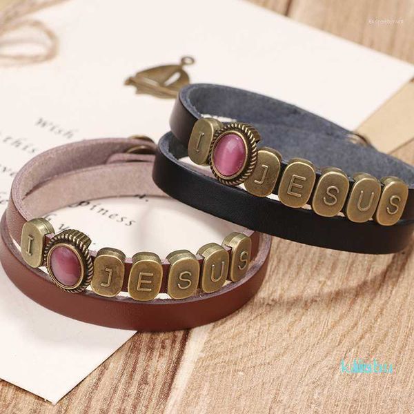 bracelets chain woman leather opal charm vintage simple exquisite hand catenary for man alloy letter punk1, Black
bracelets chain woman leather opal charm vintage simple exquisite hand catenary for man alloy letter punk1, Black