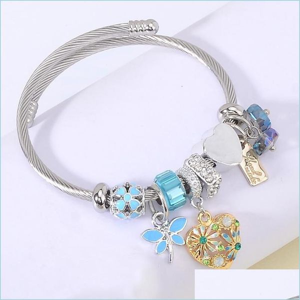 bangle bangle stainless steel cuff bracelets for women gold love heart daisy flower dragonfly charm jewelry femme friends gifts 2022 dhhiu, Black
bangle bangle stainless steel cuff bracelets for women gold love heart daisy flower dragonfly charm jewelry femme friends gifts 2022 dhhiu, Black