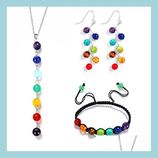 pendant necklaces 7 chakra necklace 6mm beads stone yoga accessories jewelry drop delivery necklaces pendants dh2et, Silver
pendant necklaces 7 chakra necklace 6mm beads stone yoga accessories jewelry drop delivery necklaces pendants dh2et, Silver