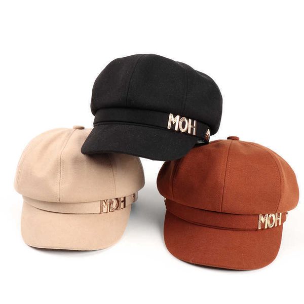 fashion designers caps octagonal cap female autumn and winter all-match fashion metal label woolen hard edge beret korean solid color peaked, Blue;gray
fashion designers caps octagonal cap female autumn and winter all-match fashion metal label woolen hard edge beret korean solid color peaked, Blue;gray
