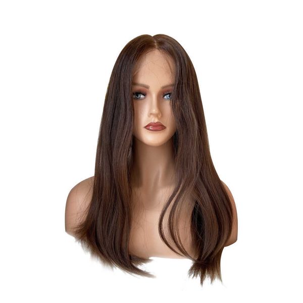 headwear accessories quality non-procsed european hair slight layer wigs lace for je women warm brown color bb3
headwear accessories quality non-procsed european hair slight layer wigs lace for je women warm brown color bb3