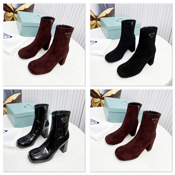 winter genuine leather retro square toe zipper ankle boots square heel all match women shoes luxury brand quality, Black
winter genuine leather retro square toe zipper ankle boots square heel all match women shoes luxury brand quality, Black