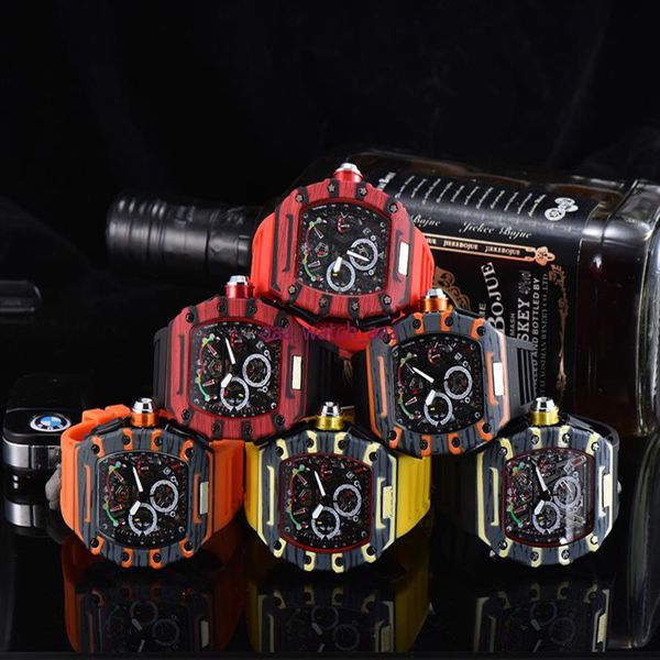 6-pin watches limited edition men's watch luxury full-featured quartz wristwatches silicone strap269c, Slivery;brown
6-pin watches limited edition men's watch luxury full-featured quartz wristwatches silicone strap269c, Slivery;brown