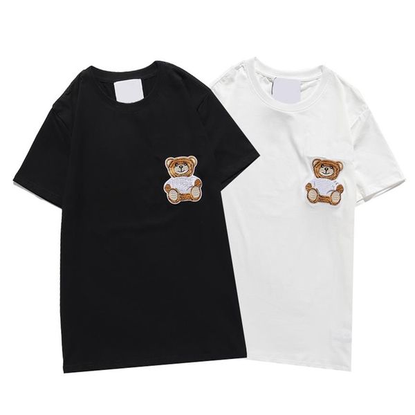 mens graphic t shirts summer tshirt men women luxurys designers t shirt men 2021 fashion bear embroidery short sleeve t-shirt 2105232v, White;black
mens graphic t shirts summer tshirt men women luxurys designers t shirt men 2021 fashion bear embroidery short sleeve t-shirt 2105232v, White;black