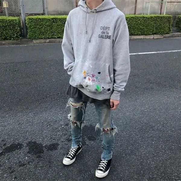 men designer hoodie women galleryy depts s winter warm sweatshirts fashion pullover hooded graffiti splash paint high street fog loose casua, Black
men designer hoodie women galleryy depts s winter warm sweatshirts fashion pullover hooded graffiti splash paint high street fog loose casua, Black