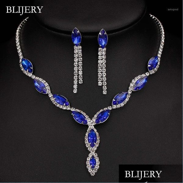 wedding jewelry sets blijery sier plated royal blue crystal wedding jewelry sets for women leaf tassel long necklace earrings bridal dhhpw, Slivery;golden
wedding jewelry sets blijery sier plated royal blue crystal wedding jewelry sets for women leaf tassel long necklace earrings bridal dhhpw, Slivery;golden