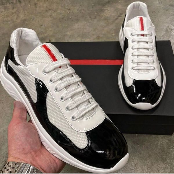 men's sneakers shoes mesh breathable outdoor sports shoes linea rossa runner sole technical fabrics men americas cup footwear eu38-46, Black
men's sneakers shoes mesh breathable outdoor sports shoes linea rossa runner sole technical fabrics men americas cup footwear eu38-46, Black