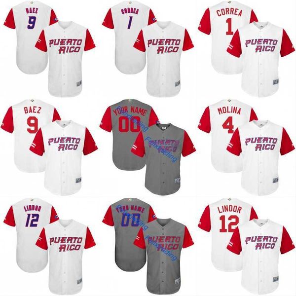 2017 puerto rico world baseball classic wbc jersey 1 carlos correa 4 yadier molina 9 javier baez 15 carlos beltr 12 flindor baseball jerseys, Blue;black
2017 puerto rico world baseball classic wbc jersey 1 carlos correa 4 yadier molina 9 javier baez 15 carlos beltr 12 flindor baseball jerseys, Blue;black