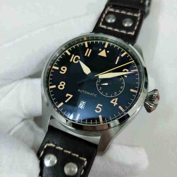 superclone lw watch classic men automatic mechanical pilot 46mm le petit prince 7 day power reserve orange dial leather watch, Slivery;brown
superclone lw watch classic men automatic mechanical pilot 46mm le petit prince 7 day power reserve orange dial leather watch, Slivery;brown
