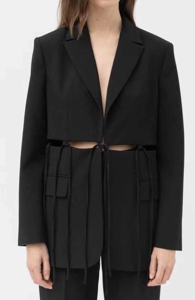 women's fur faux fur 2022 women black hollow out black blazer spring summer jacket t221105
women's fur faux fur 2022 women black hollow out black blazer spring summer jacket t221105