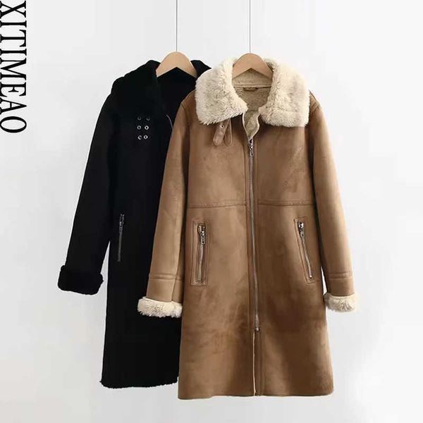 women's fur faux fur xitimeao women new jacket lamb fur coat winter deerskin long coat warm cotton padded coat winter hardy jacket t221, Black
women's fur faux fur xitimeao women new jacket lamb fur coat winter deerskin long coat warm cotton padded coat winter hardy jacket t221, Black