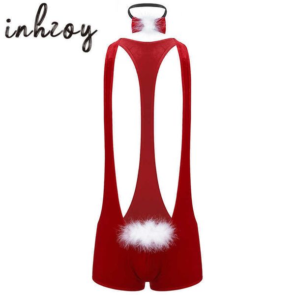 men's sleepwear men red soft velvet christmas underwear santa cosplay fancy come singlet mankini boxer with bowtie male xmas underpants, Black;brown
men's sleepwear men red soft velvet christmas underwear santa cosplay fancy come singlet mankini boxer with bowtie male xmas underpants, Black;brown