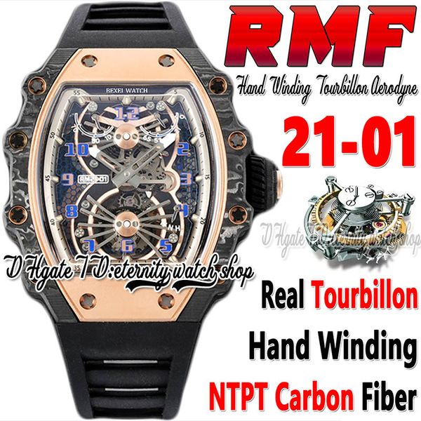 rmf mf202212101 mens watch real tourbillon aerodyne hand winding rose gold carbon fiber case skeleton dial black rubber strap super edition, Slivery;brown
rmf mf202212101 mens watch real tourbillon aerodyne hand winding rose gold carbon fiber case skeleton dial black rubber strap super edition, Slivery;brown