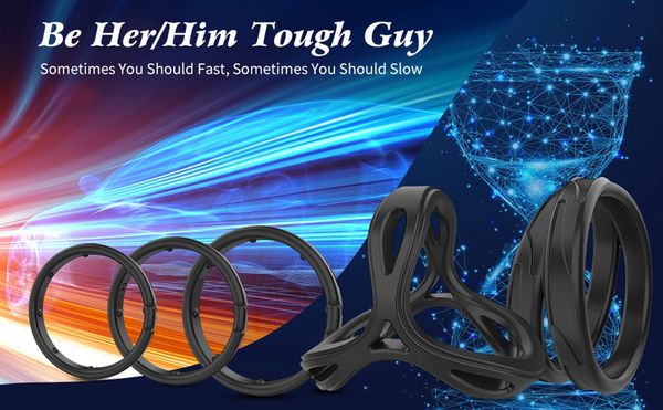 costumes 6pcs/set male silicone cock ring delay premature ejaculation dick lock rings goods for men couple penisring toys for adult, Black
costumes 6pcs/set male silicone cock ring delay premature ejaculation dick lock rings goods for men couple penisring toys for adult, Black