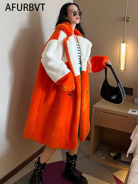 women's fur faux fur 2022 new women winter warm faux fur coat thick women patchwork long coat turn down collar women warm coat casaco f, Black
women's fur faux fur 2022 new women winter warm faux fur coat thick women patchwork long coat turn down collar women warm coat casaco f, Black