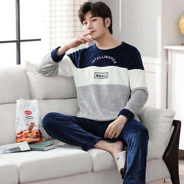 men's sleepwear 2022 winter long sleeve thick warm flannel pajama sets for men korean loose coral velvet sleepwear pyjamas homewear hom, Black;brown
men's sleepwear 2022 winter long sleeve thick warm flannel pajama sets for men korean loose coral velvet sleepwear pyjamas homewear hom, Black;brown
