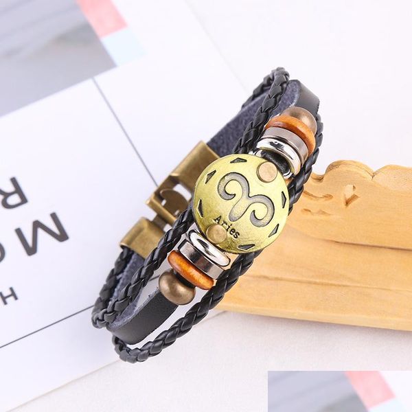bangle bangle 12 constellations bracelets zodiac signs for menwomen fashionable leather alloy buckles jewelry drop delivery dhehs, Black
bangle bangle 12 constellations bracelets zodiac signs for menwomen fashionable leather alloy buckles jewelry drop delivery dhehs, Black