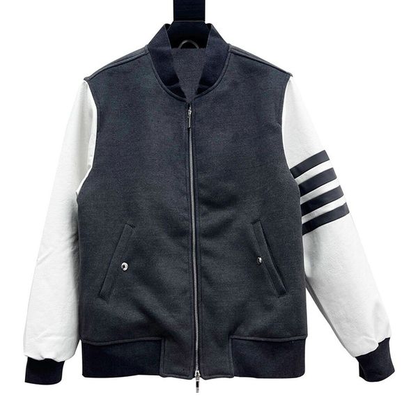 jacket knit jacket mens heavyweight fashion winter striped designer leather coatclassic turtleneck cotton original patchwork, Black;brown
jacket knit jacket mens heavyweight fashion winter striped designer leather coatclassic turtleneck cotton original patchwork, Black;brown