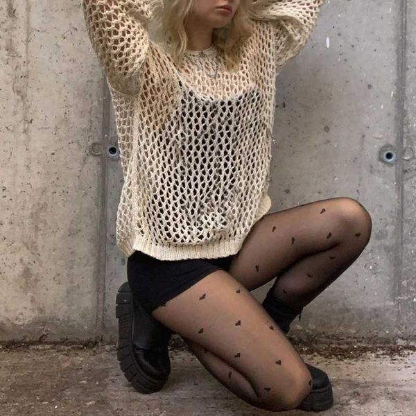 women's hoodies sweatshirts y2k harajuku hollow out knit sweater mesh crewneck autumn vintage fairycore grunge fashion retro fishnet sm, Black
women's hoodies sweatshirts y2k harajuku hollow out knit sweater mesh crewneck autumn vintage fairycore grunge fashion retro fishnet sm, Black