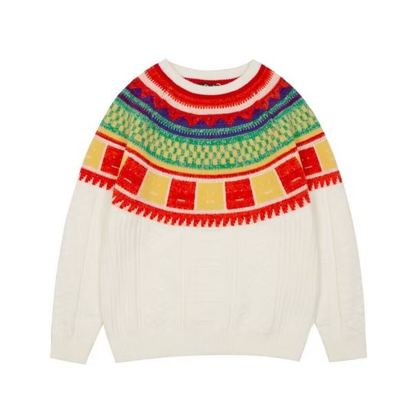 2022 women's rainbow striped wool knit sweater new autumn winter ladies long sleeve warm knit pullover knitwears, White;black
2022 women's rainbow striped wool knit sweater new autumn winter ladies long sleeve warm knit pullover knitwears, White;black