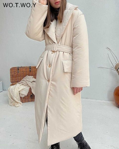women's fur faux fur wotwoy 2022 winter thick belted long padded parkas women windbreakers oversized down jacket female single breasted, Black
women's fur faux fur wotwoy 2022 winter thick belted long padded parkas women windbreakers oversized down jacket female single breasted, Black