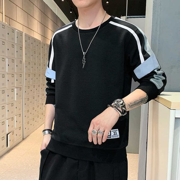 men's sweater 2022 spring new sports casual youth handsome round neck clothing men pullover, Black
men's sweater 2022 spring new sports casual youth handsome round neck clothing men pullover, Black